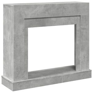 vidaXL Obloženie krbu bet&oacute;novosiv&eacute; 100x30x87,5 cm kompozitn&eacute; drevo