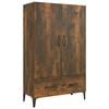 vidaXL Kredenc dymov&yacute; dub 70x31x115 cm spracovan&eacute; drevo