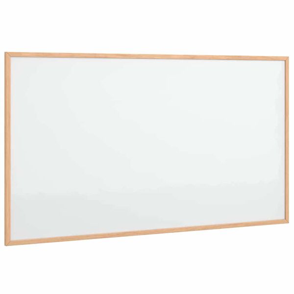 vidaXL Magnetická biela tabuľa s rámom z masívneho borovicového dreva 100 x 55 cm