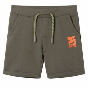 Detsk&eacute; kraťasy so &scaron;n&uacute;rkou tmav&eacute; kaki 116