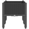 vidaXL Z&aacute;hradn&yacute; kvetin&aacute;č s nohami čierny 80x40x42 cm PP