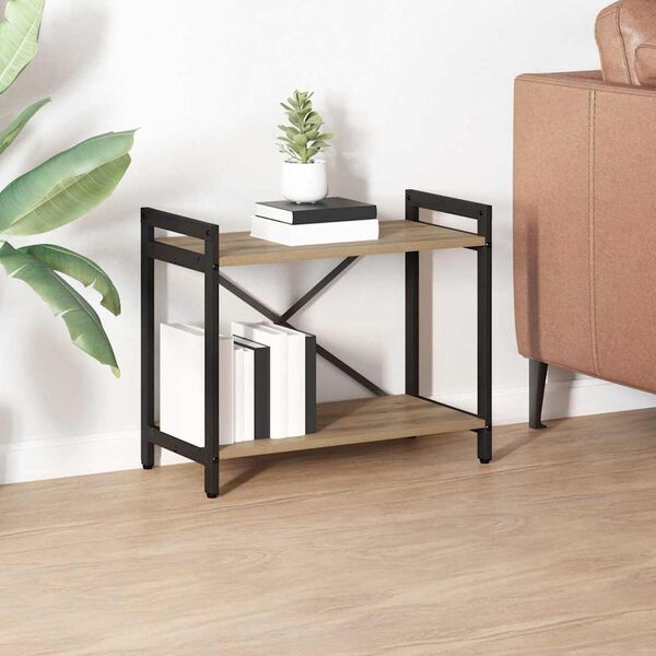 vidaXL Reg&aacute;l na knihy Remeseln&yacute; dub 60 x 30 x 50 cm Kompozitn&eacute; drevo