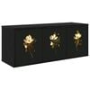 vidaXL N&aacute;stenn&yacute; TV kabinet BREMEN 102 x 33 x 40 cm Čierny dub