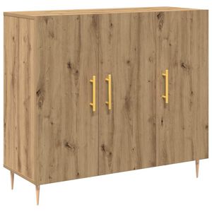 vidaXL Serv&iacute;rovacia skriňa Remeseln&yacute; dub 90 x 34 x 80 cm