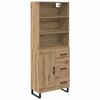 vidaXL Highboard Remeseln&yacute; dub 69,5 x 34 x 180 cm Kompozitn&eacute; drevo