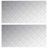 vidaXL Schodov&yacute; ro&scaron;t Obdĺžnikov&yacute; 2 pcs Strieborn&aacute; 100 x 50 cm Hlin&iacute;k