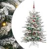 vidaXL Umel&yacute; Skl&aacute;pac&iacute; Vianočn&yacute; Stromček Biela 150 cm PE a PVC