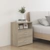 vidaXL Nočn&eacute; stol&iacute;ky 2 ks dub sonoma 50x32x60 cm