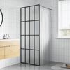 vidaXL Sprchová zástena walk-in, matné tvrdené sklo 90x195 cm
