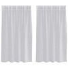 vidaXL Voile z&aacute;clona 2 ks Svetlosiv&aacute; 140 x 140 cm Polyester