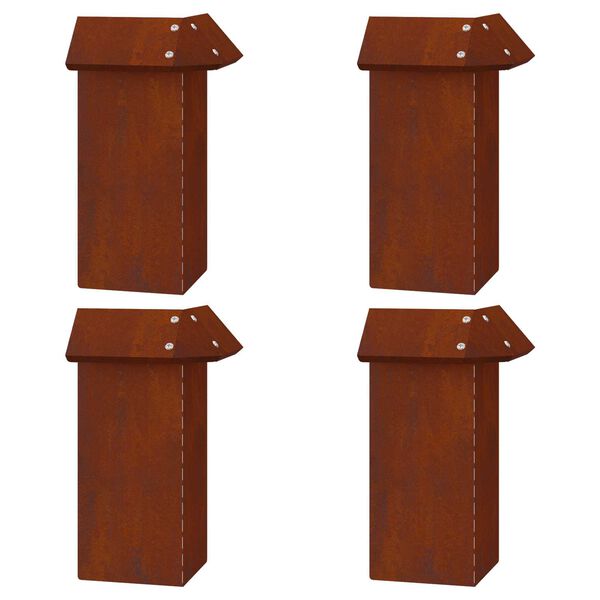 vidaXL Slim&aacute;kov&eacute; z&aacute;brany 8 pcs Hrdzav&yacute;