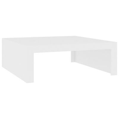 vidaXL Konferenčný stolík biely 100x100x35 cm drevotrieska