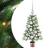 vidaXL Vianočn&yacute; stromček s 150 LED-i so stojanom Zelen&aacute; 65 cm PE