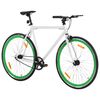 vidaXL Bicykel s pevným prevodom bielo-zelený 700c 59 cm