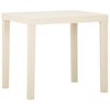 vidaXL Z&aacute;hradn&yacute; st&ocirc;l biely 79x65x72 cm plast