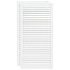 vidaXL Lamelov&eacute; dvierka na skrinku 2 ks, biele 99,3x49,4 cm, borovica