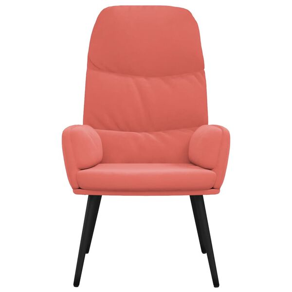 vidaXL Relaxačn&eacute; kreslo ružov&eacute; zamatov&eacute;