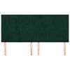 vidaXL Čelo postele tmavozelen&eacute; 160x5x118/128 cm zamatov&eacute;