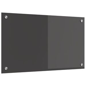 vidaXL Kuchynský backsplash Tmavo šedá 70 x 40 x 0,6 cm tvrdené sklo