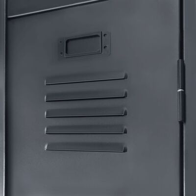 vidaXL Šatňová skriňa, kovová, industriálny štýl 90x45x180 cm