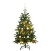 vidaXL Umel&yacute; v&yacute;klopn&yacute; vianočn&yacute; stromček 150 LED a sada g&uacute;ľ 150 cm