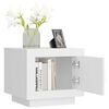 vidaXL Konferenčný stolík biely 51x50x45 cm spracované drevo