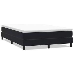 vidaXL Posteľn&yacute; r&aacute;m boxspring bez matracom čierny 140x210 cm zamat