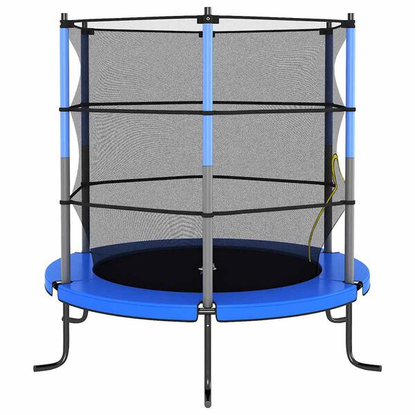 vidaXL Trampol&iacute;na s bezpečnostnou sieťou okr&uacute;hla 140x160 cm modr&aacute;