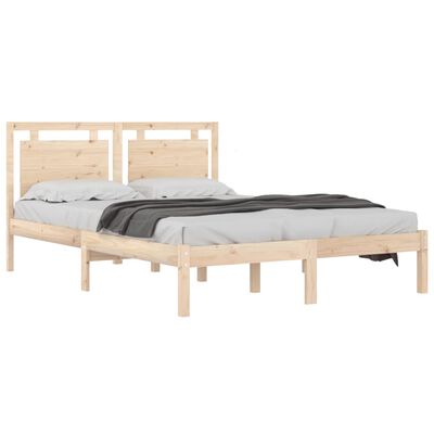 vidaXL Rám postele masívne drevo 200x200 cm