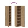 vidaXL Highboard 2 pcs Remeseln&yacute; dub 45 x 42,5 x 185 cm