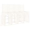 vidaXL &Uacute;ložn&yacute; box na &scaron;tyri odpadkov&eacute; ko&scaron;e biely mas&iacute;vna borovica