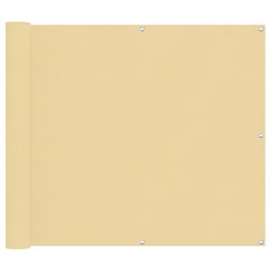 vidaXL Balk&oacute;nov&aacute; obrazovka Pieskov&aacute; 100 x 1000 cm Oxfordsk&aacute; l&aacute;tka