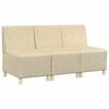 vidaXL Bezr&uacute;čkov&aacute; modul&aacute;rna sofa jednotka 3 ks Kr&eacute;mov&aacute; l&aacute;tka