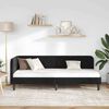 vidaXL Rohový rám postele s čelnou doskou Čierna 80 x 200 cm Zamat