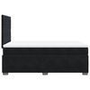 vidaXL Boxspring posteľ s matracom čierna 120x190 cm zamat