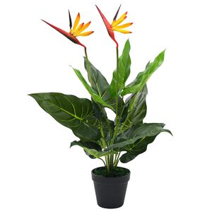 vidaXL Umel&eacute; rastina, strel&iacute;cia kr&aacute;ľovsk&aacute;, vt&aacute;k raja 66 cm