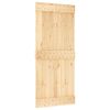 vidaXL Posuvn&eacute; dvere NARVIK Pr&iacute;rodn&aacute; a čierna 90 x 210 cm (213,5 cm)