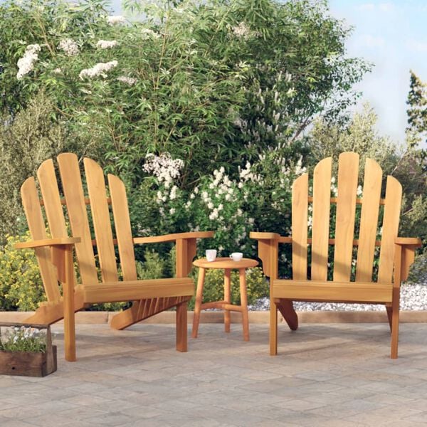 vidaXL Z&aacute;hradn&eacute; stoličky 2 ks Adirondack 79x95x92 cm mas&iacute;vny teak