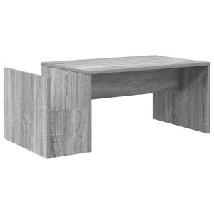 vidaXL Konferenčn&yacute; stol&iacute;k Siv&yacute; Sonoma 90 x 45 x 35 cm Kompozitn&eacute; drevo