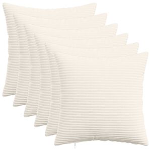 vidaXL Poťah na podložku 6 pcs HEERLEN Kr&eacute;mov&aacute; 30 x 30 cm man&scaron;estr