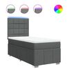 vidaXL Boxspring posteľ s matracom tmavosiv&aacute; 90x190 cm l&aacute;tka