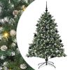 vidaXL Umel&yacute; vianočn&yacute; stromček Zelen&aacute; 150 cm PVC, plast a oceľ