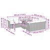 vidaXL 11-dielna z&aacute;hradn&aacute; sedacia s&uacute;prava s podložkami polyratan siv&aacute;