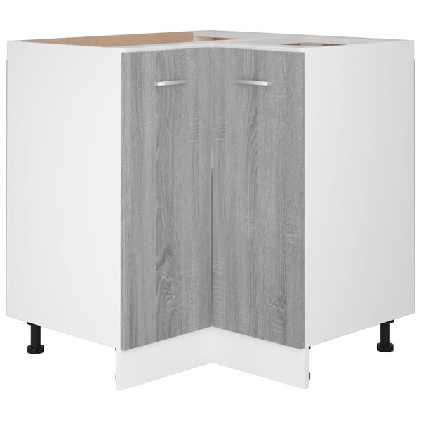 vidaXL Kuchynská skrinka “Lyon” sivá sonoma 75,5x75,5x81,5cm