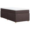 vidaXL Boxspring posteľ s matracom tmavohnedá 90x190 cm látka