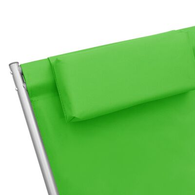 vidaXL Hojdacie stoličky 2 ks oceľové zelené