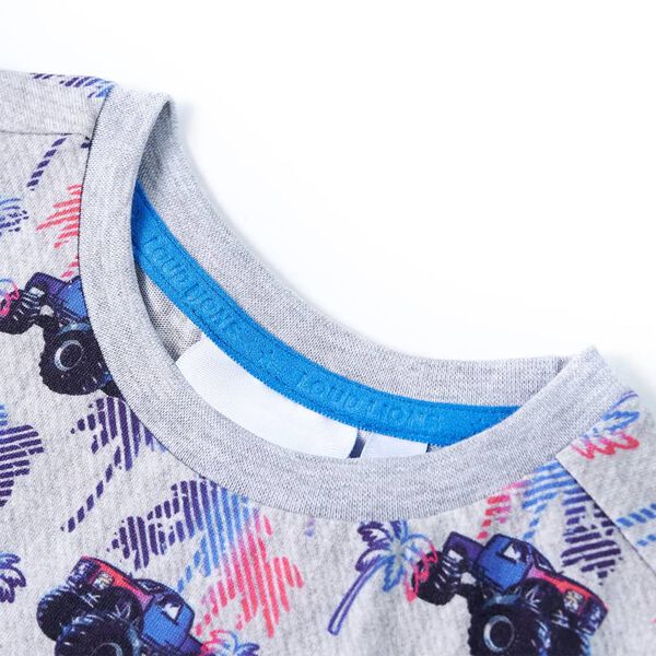 Detské tričko sivé melanž 128