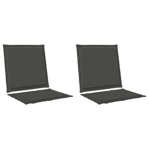 vidaXL Sedadlov&eacute; a zadn&eacute; vank&uacute;&scaron;e 2 pcs Antracitov&aacute; 47 x 45 x 2 cm