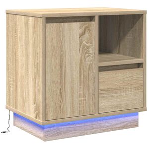 vidaXL Nočn&yacute; stol&iacute;k Sonoma dub 50 x 34,5 x 50 cm Kompozitn&eacute; drevo