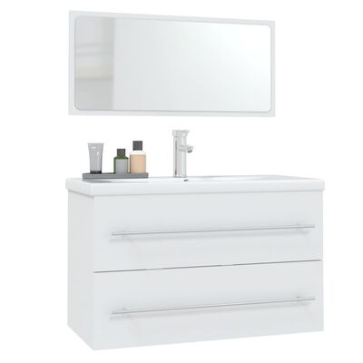 vidaXL 3-dielna súprava kúpeľňového nábytku biela
